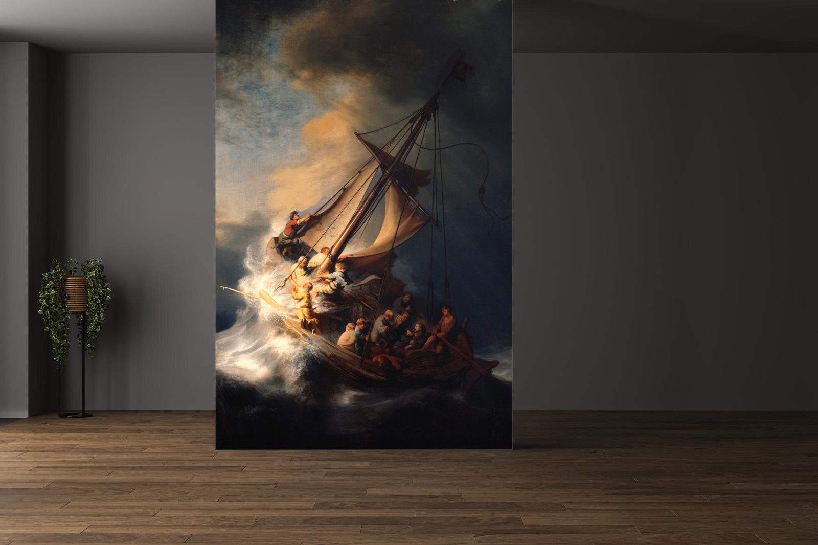 Burza na Jeziorze Galilejskim - Fototapeta na całej ścianie