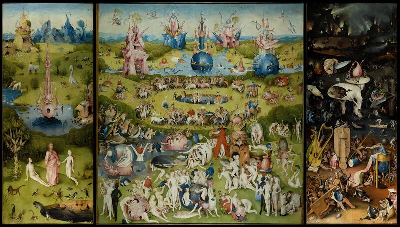 Ogród rozkoszy ziemskich - Hieronymus Bosch