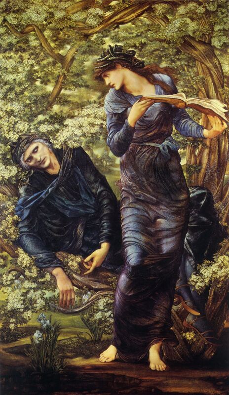 Omamienie Merlina - Edward Burne-Jones