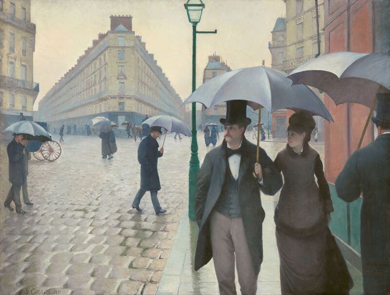 Ulica Paryża w deszczowy dzień - Gustave Caillebotte