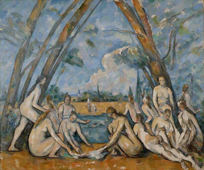 Wielkie kąpiące się - Paul Cezanne