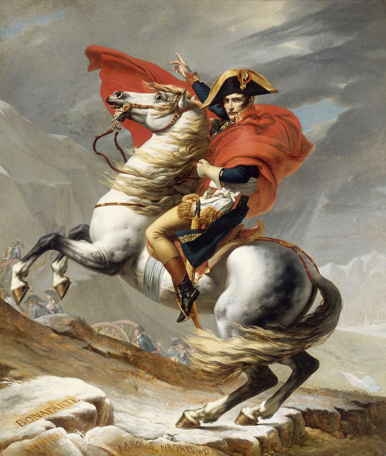 Napoleon przekraczający Alpy - Jacques-Louis David