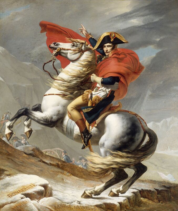 Napoleon przekraczający Alpy - Jacques-Louis David