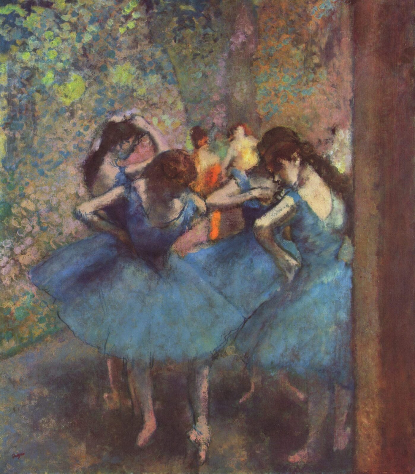 Tancerki w błękicie - Edgar Degas