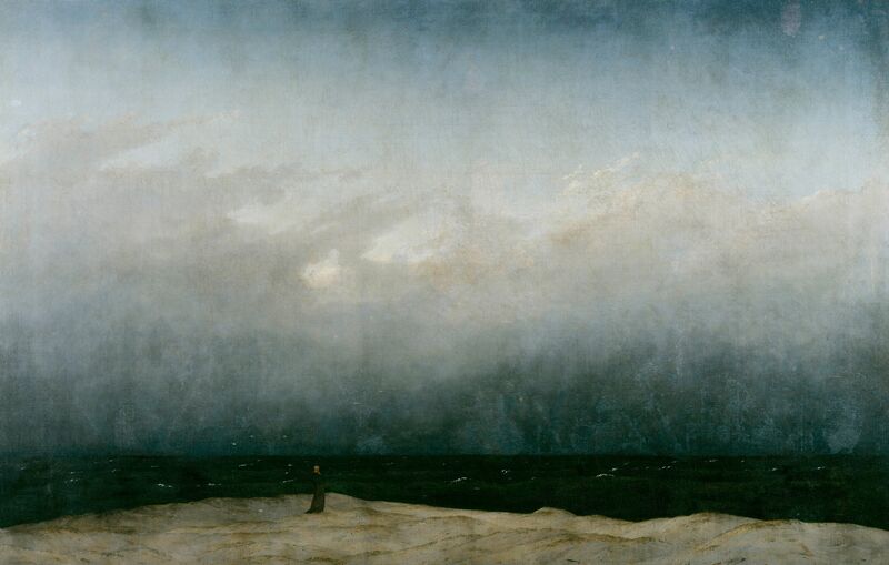 Mnich nad morzem - Caspar David Friedrich