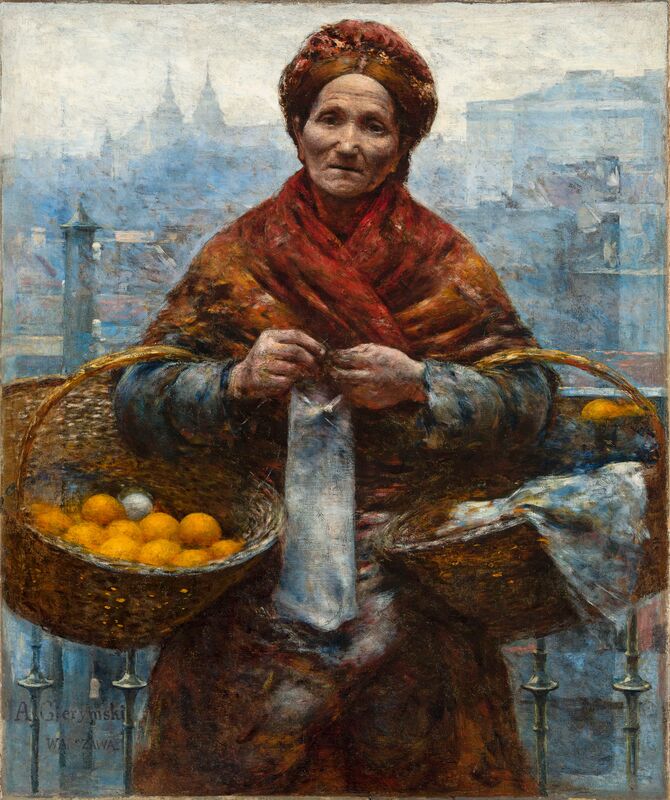 Żydówka z pomarańczami (Pomarańczarka) - Aleksander Gierymski