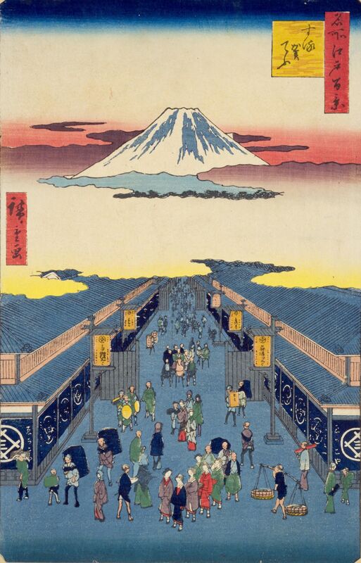 Suruga-chō (Sto słynnych widoków Edo) - Utagawa Hiroshige
