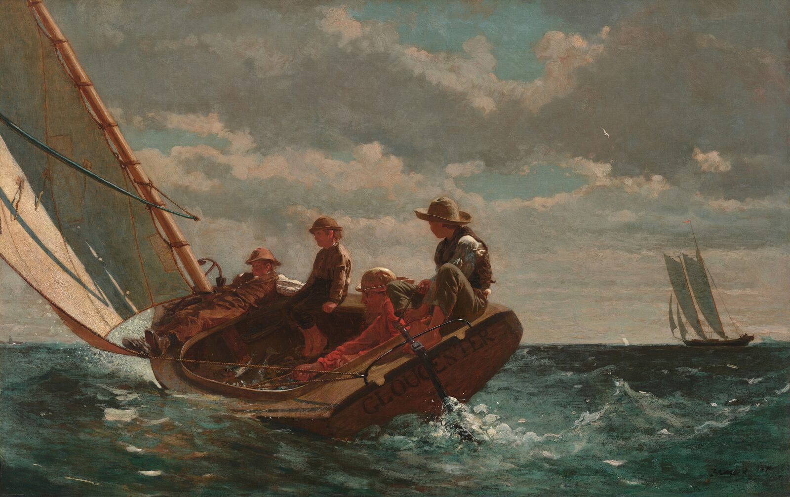Pomyślny wiatr (Breezing Up) - Winslow Homer