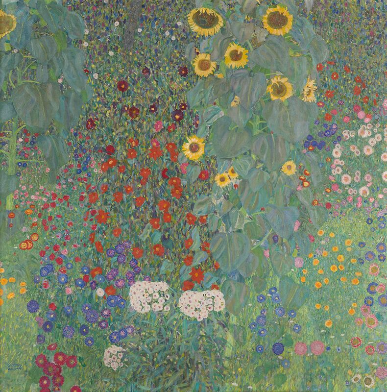 Ogród wiejski ze słonecznikami - Gustav Klimt