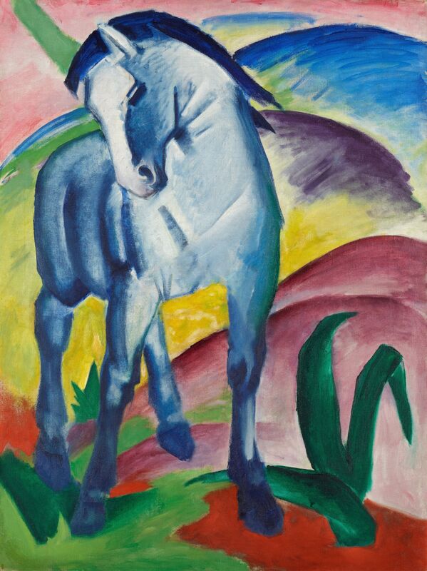 Niebieski koń I - Franz Marc