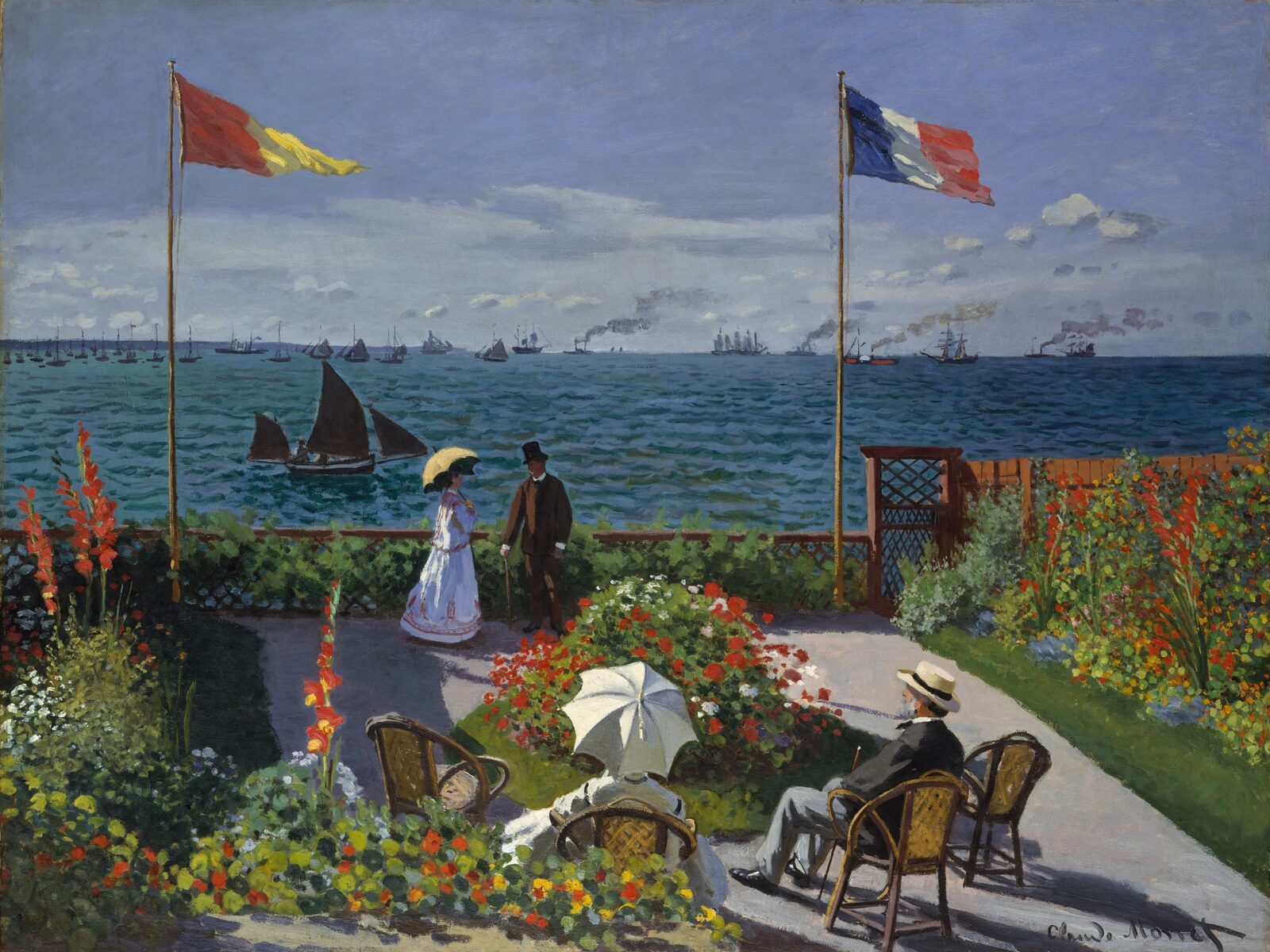 Ogród w Sainte-Adresse - Claude Monet