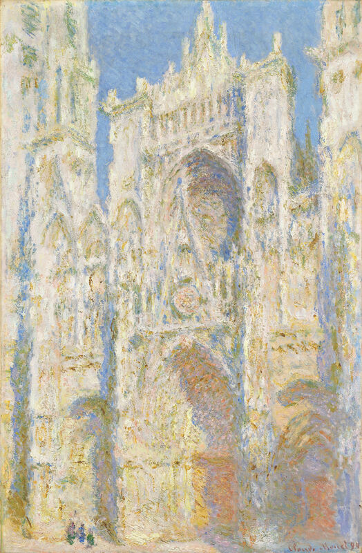 Katedra w Rouen, fasada zachodnia w słońcu - Claude Monet