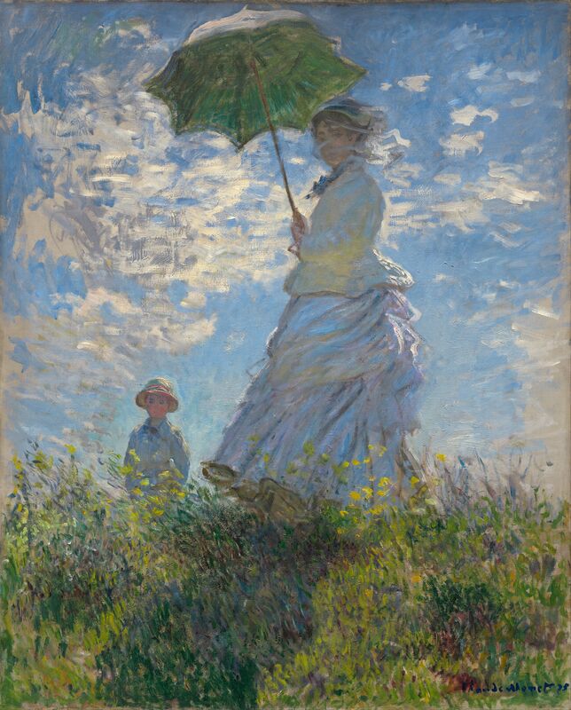 Kobieta z parasolką - Claude Monet
