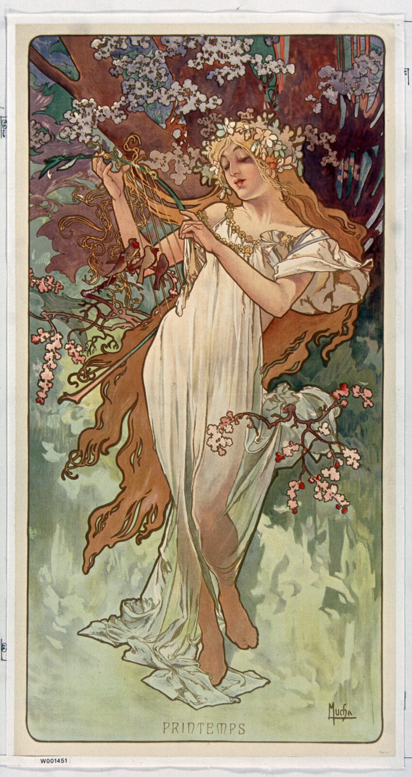 Pory roku: Wiosna - Alphonse Mucha