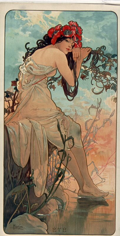Pory roku: Lato - Alphonse Mucha