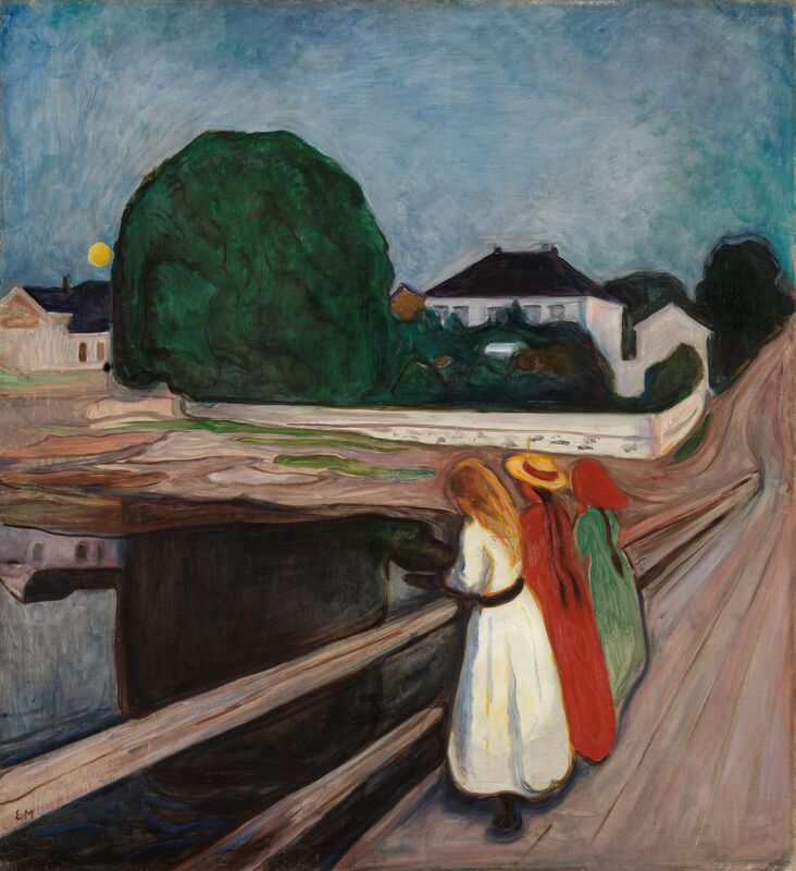Dziewczęta na moście - Edvard Munch