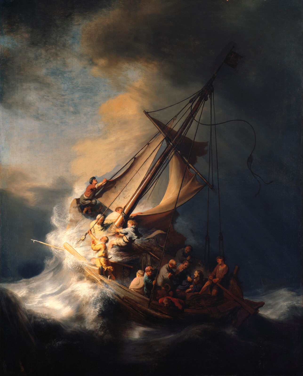 Burza na Jeziorze Galilejskim - Rembrandt van Rijn