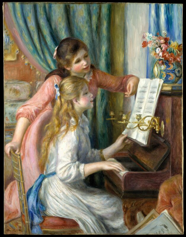 Dwie dziewczyny przy pianinie - Pierre-Auguste Renoir