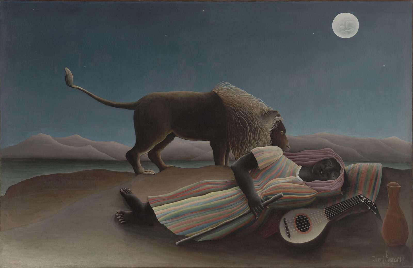 Śpiąca Cyganka - Henri Rousseau