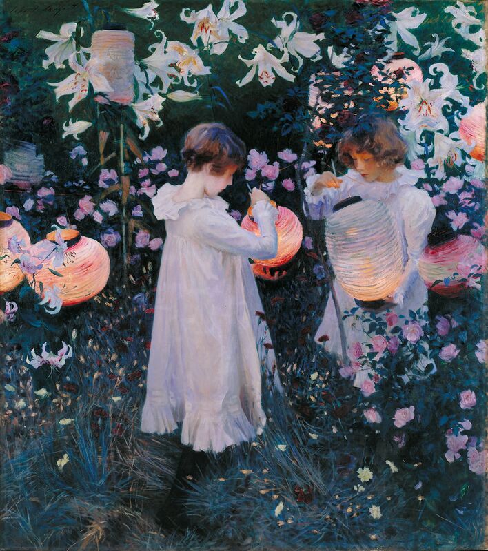 Goździk, lilia, lilia, róża - John Singer Sargent