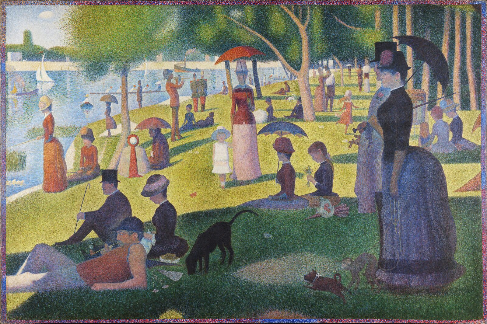 Niedzielne popołudnie na wyspie Grande Jatte - Georges Seurat