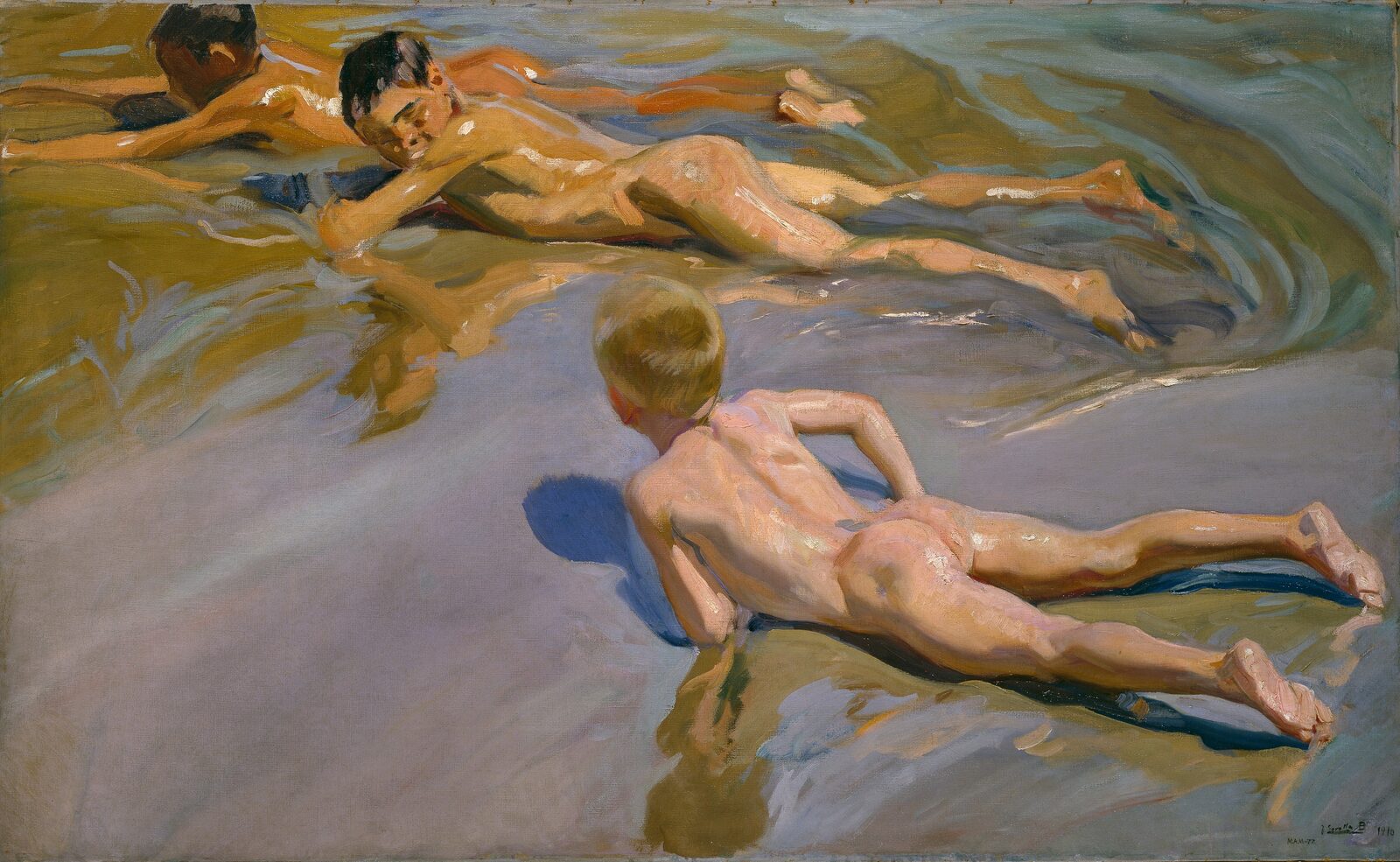 Chłopcy na plaży - Joaquín Sorolla