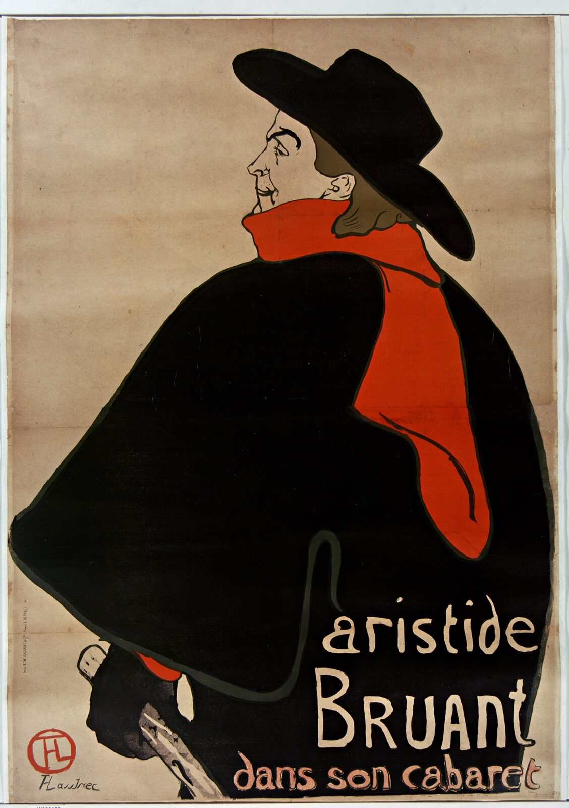 Aristide Bruant w swoim kabarecie - Henri de Toulouse-Lautrec