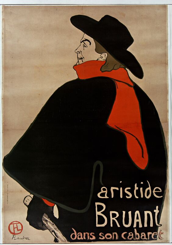 Aristide Bruant w swoim kabarecie - Henri de Toulouse-Lautrec