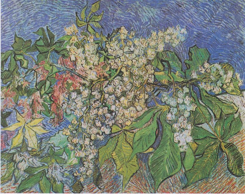Kwitnące gałęzie kasztanowca - Vincent van Gogh