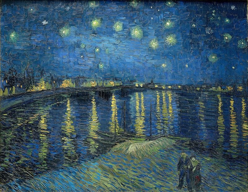 Gwiaździsta noc nad Rodanem - Vincent van Gogh