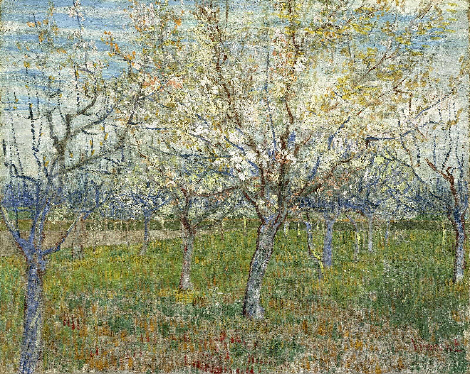 Różowy sad - Vincent van Gogh