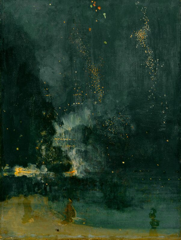Nokturn w czerni i złocie: Spadająca raca - James McNeill Whistler